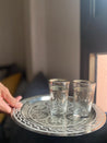 silver tea tray deco / シルバートレイデコ