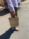 French leather handle basket / フレンチ・レザーバスケット