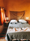 Essaouila  pompon bed cover queen / エッサウィラ・ポンポンベッドカバー クィーン